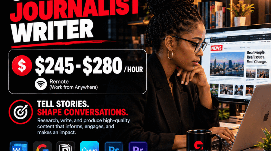 Senior Journalist / Writer ($245 – $280/hour)